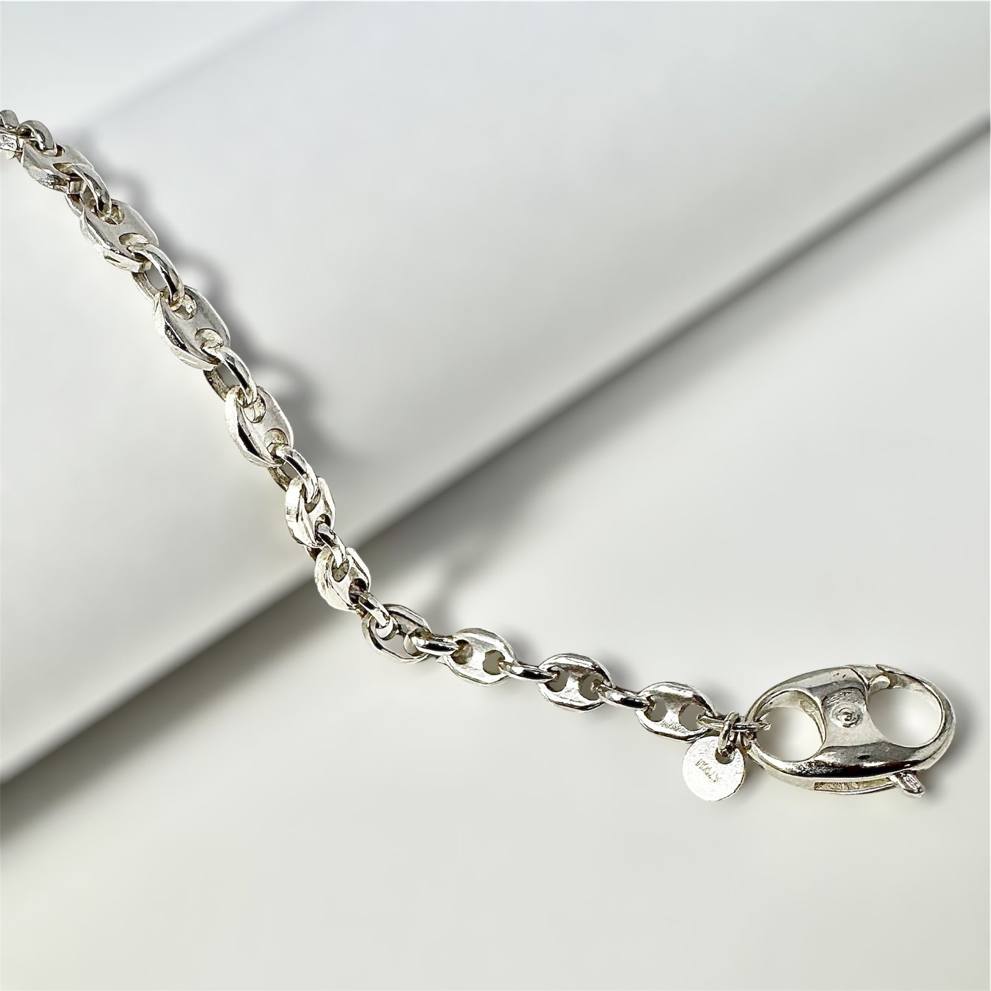Dainty Puffy Mariner Chain Bracelet