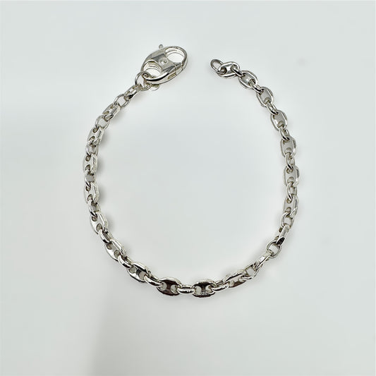 Dainty Puffy Mariner Chain Bracelet