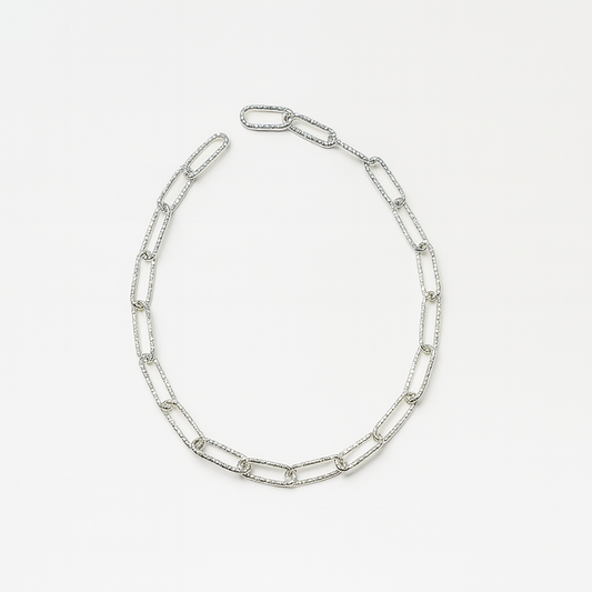 Textured Paperclip Chain Bracelet