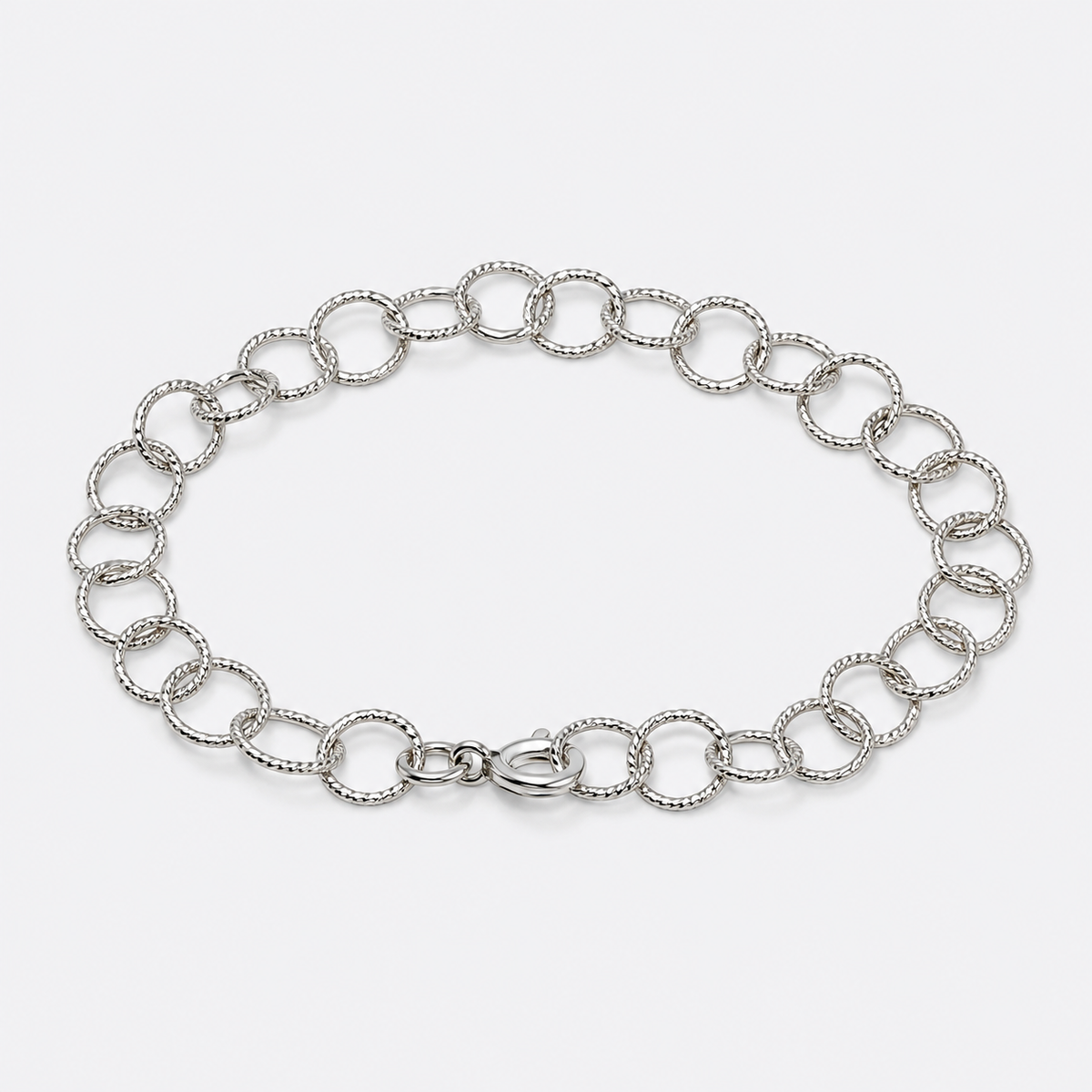 Textured Chain Link Bracelet