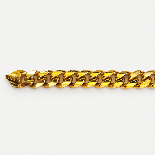 Reversible Cuban Link Bracelet polished links