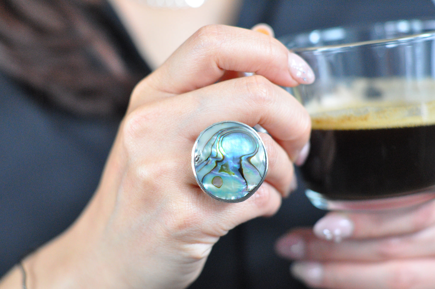 Waves Cocktail Ring