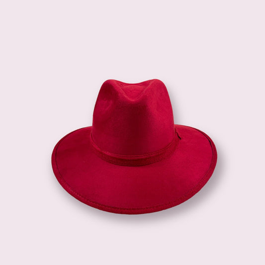 Condesa Fedora Cherry Red
