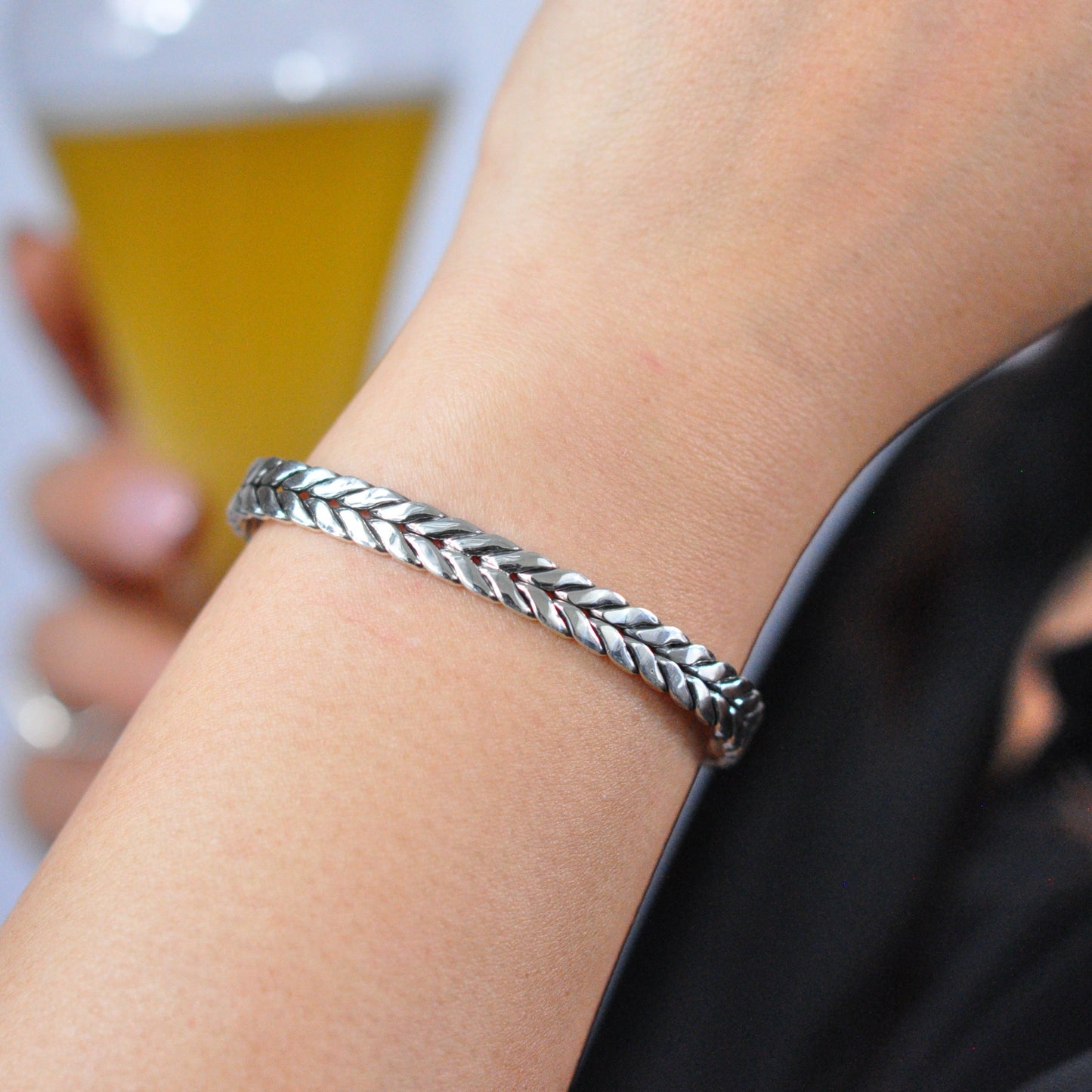 Sterling Leaves Bracelet