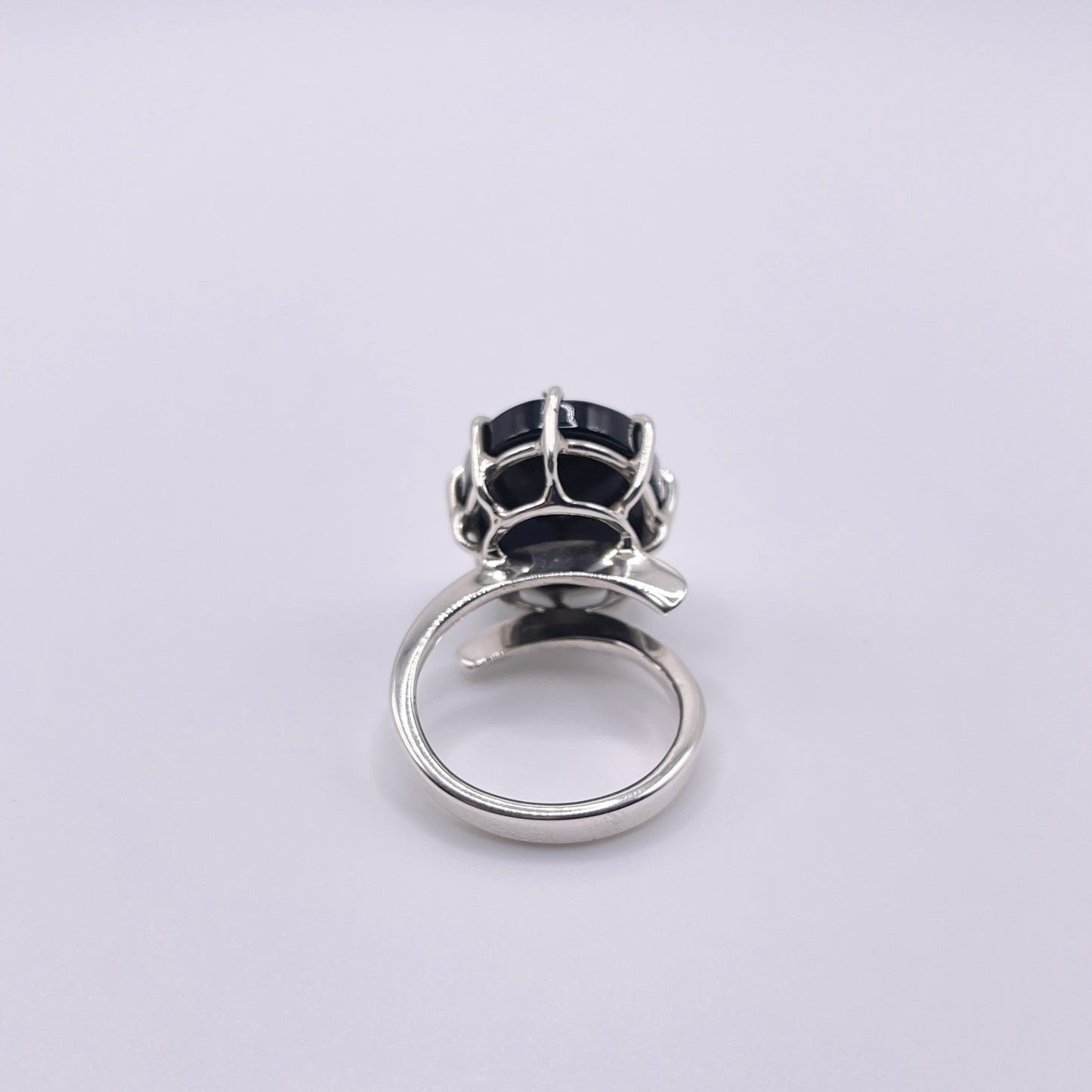 Onyx Mirror Cocktail Ring