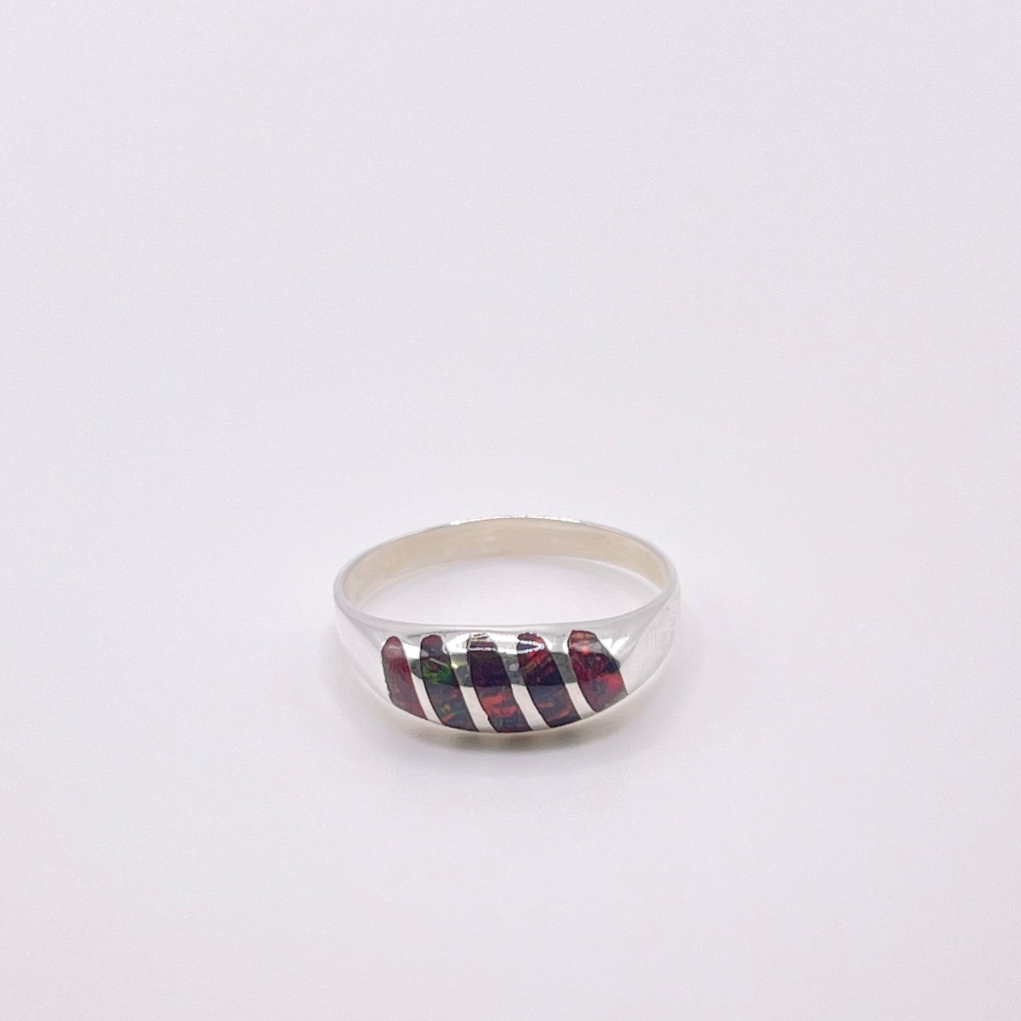 Itty Bitty Cherry Opal Ring