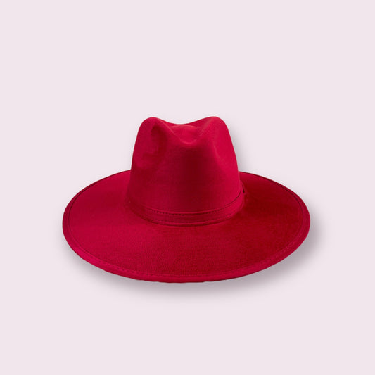 Polanco Fedora Cherry Red