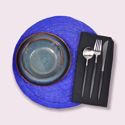 Fiesta Round Placemats Blue