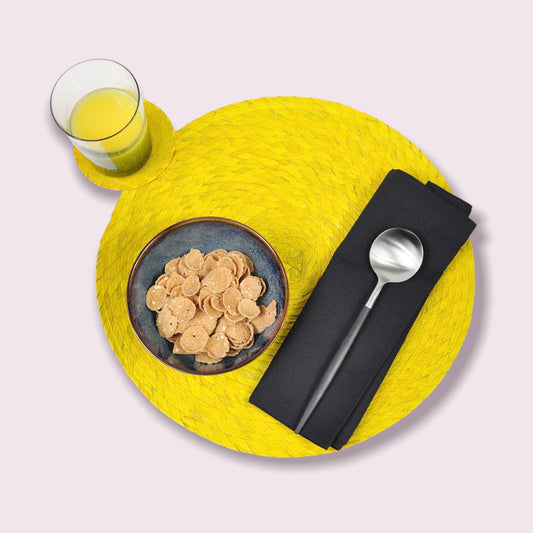Fiesta Round Placemats Yellow