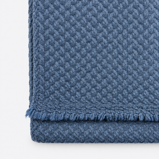 Slate Blue Textured Scarf