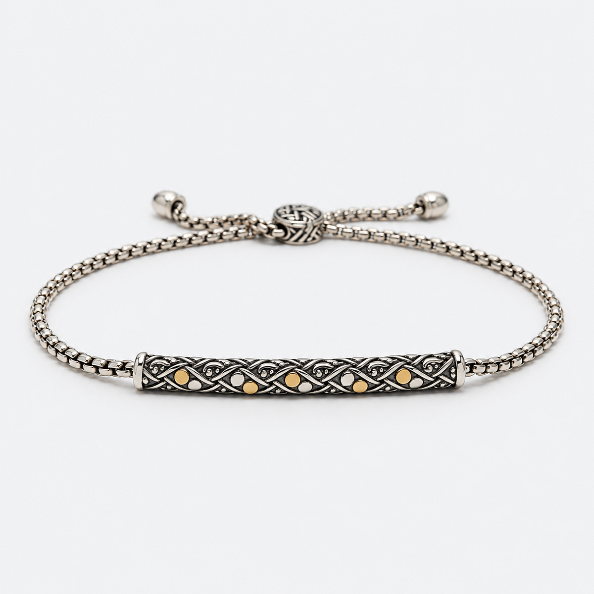 VILOS filigree adjustable bracelet front view