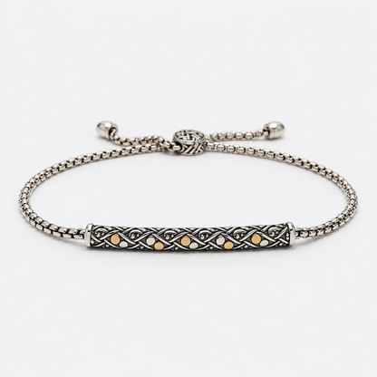 VILOS filigree adjustable bracelet front view
