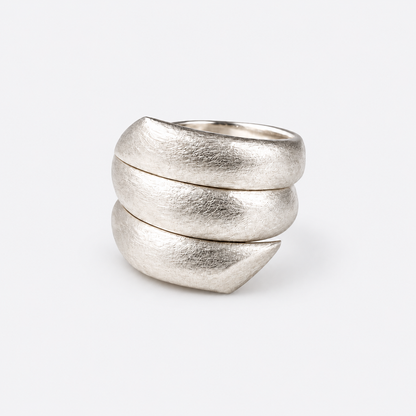Brushed Sculpted Ring