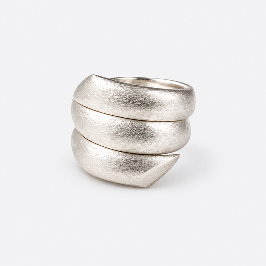 Brushed Sculpted Ring