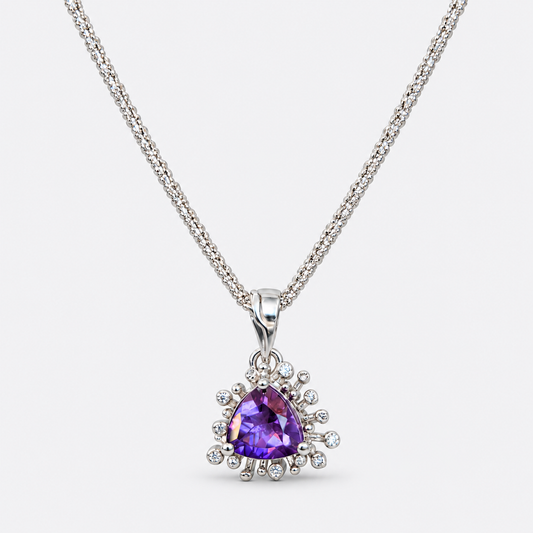 Amethyst Starburst Necklace