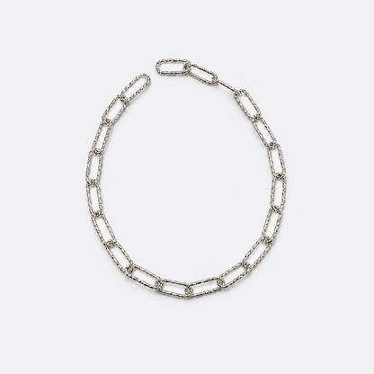Textured Paperclip Chain Bracelet
