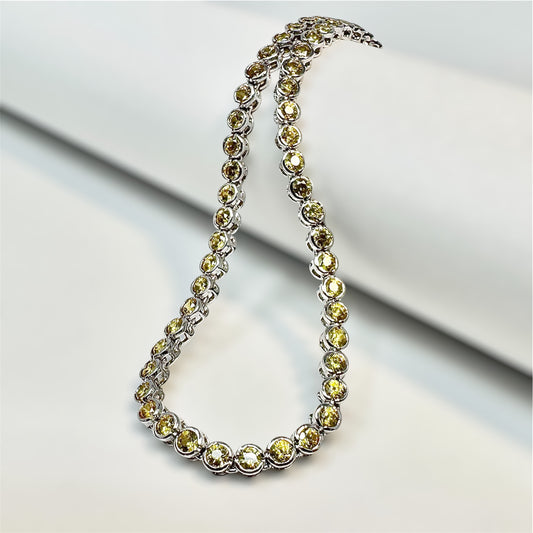 Honey Tennis Necklace