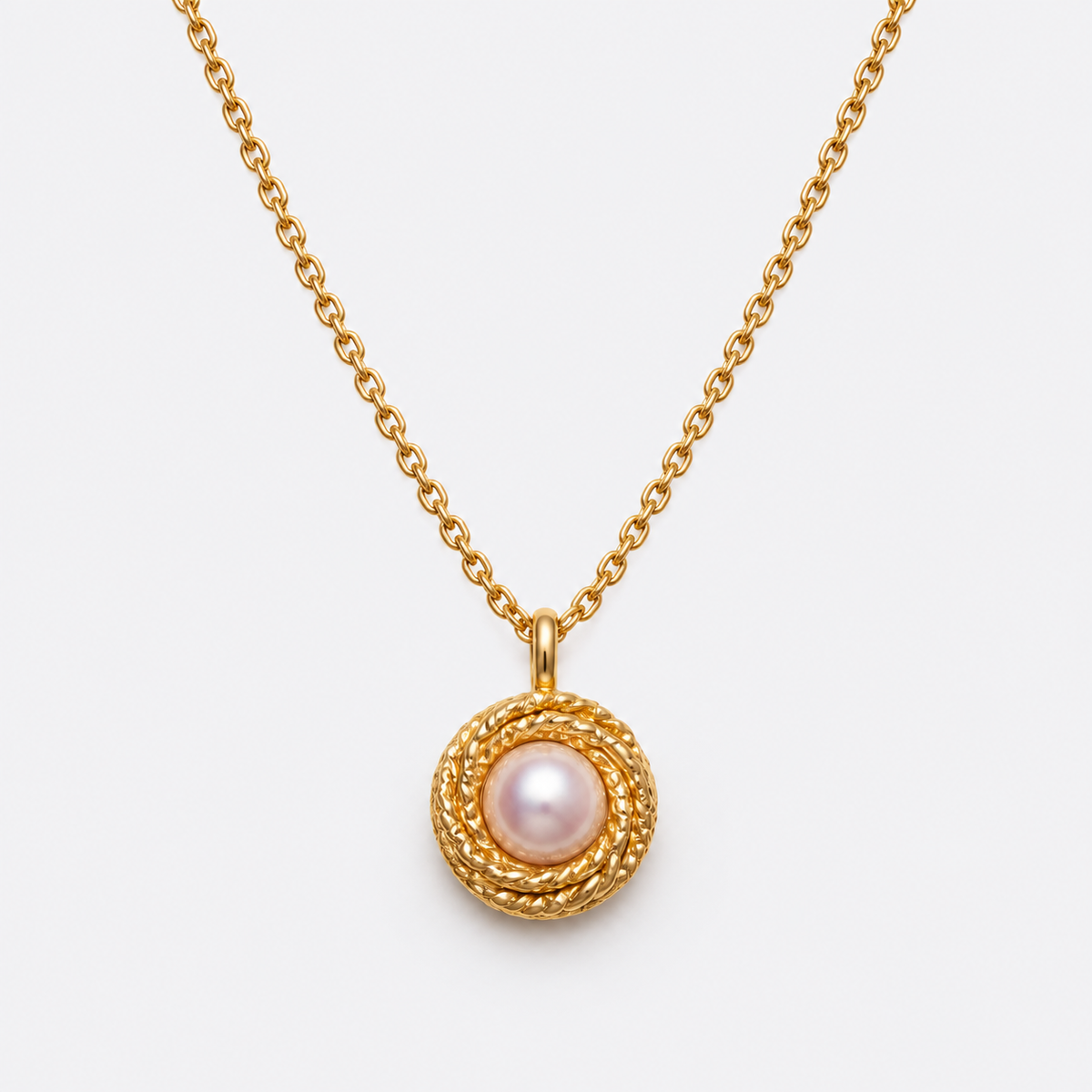 Solitaire Pearl Necklace