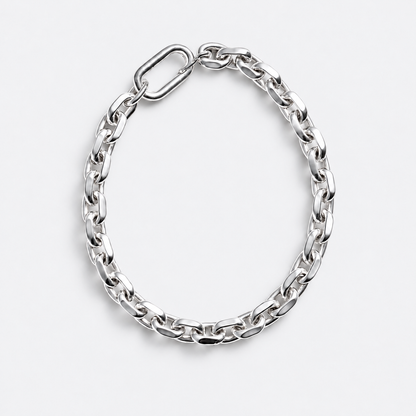 Chunky Sterling Silver Cable Chain Bracelet