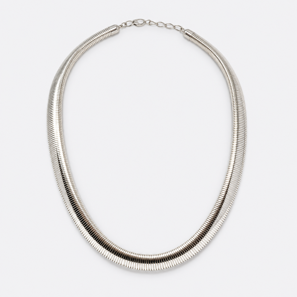 Polished Tubular Snake Chain Necklace