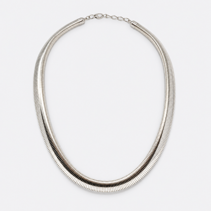 Polished Tubular Snake Chain Necklace