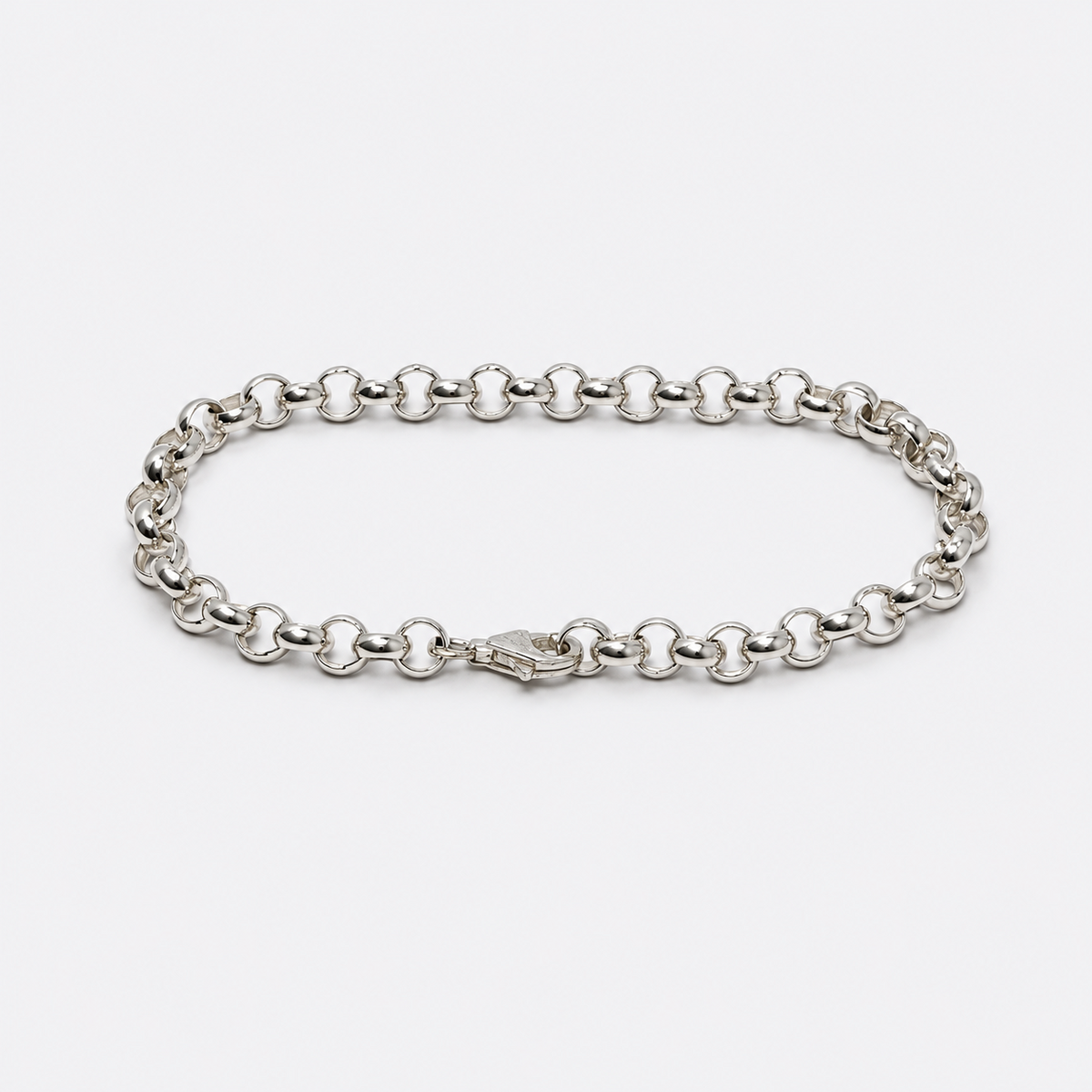 VILOS polished rolo link bracelet full view