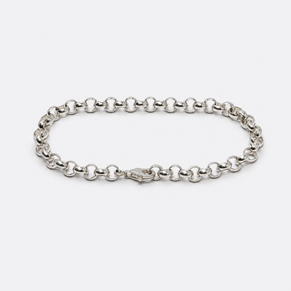 VILOS polished rolo link bracelet full view