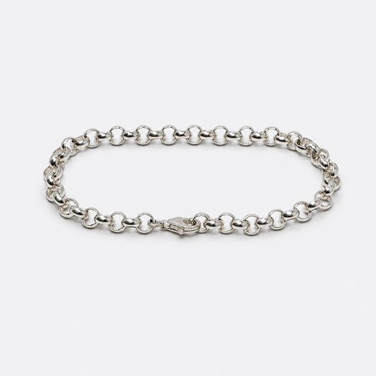 VILOS polished rolo link bracelet full view