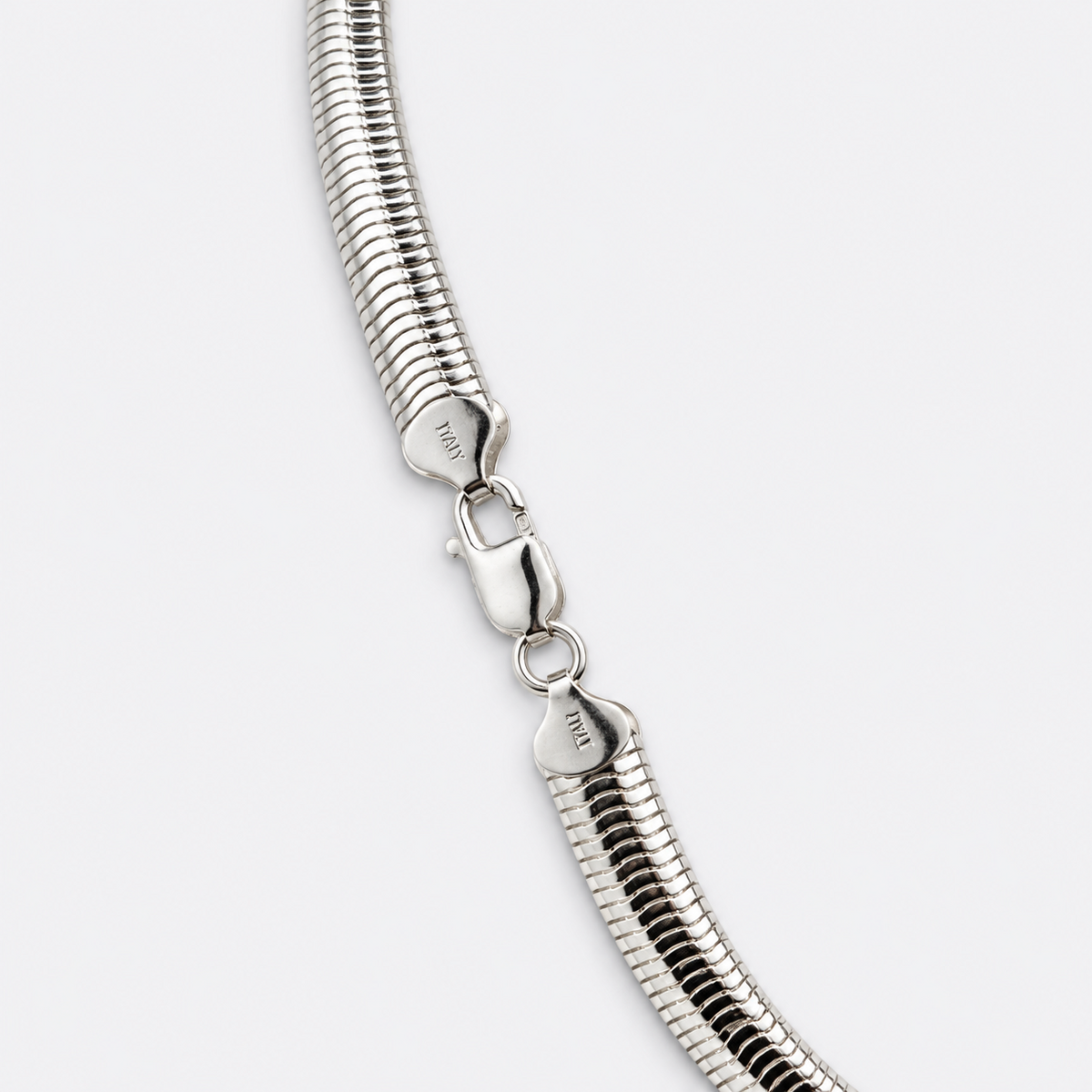 VILOS omega collar necklace lobster clasp detail