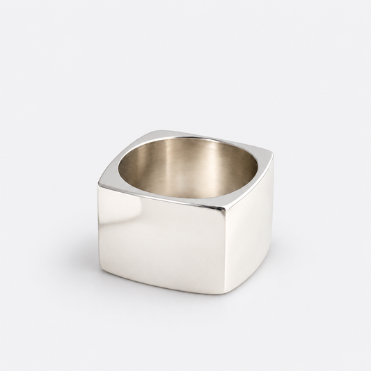 Square Sculpted Ring