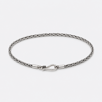 VILOS woven wheat chain bracelet complete product view
