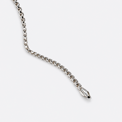 Minimal Round Box Chain Bracelet