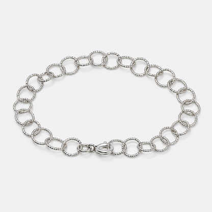 Textured Chain Link Bracelet
