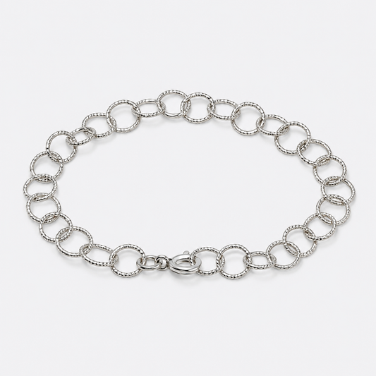 Textured Chain Link Bracelet