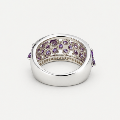 Amethyst Evening Band — filigree side view