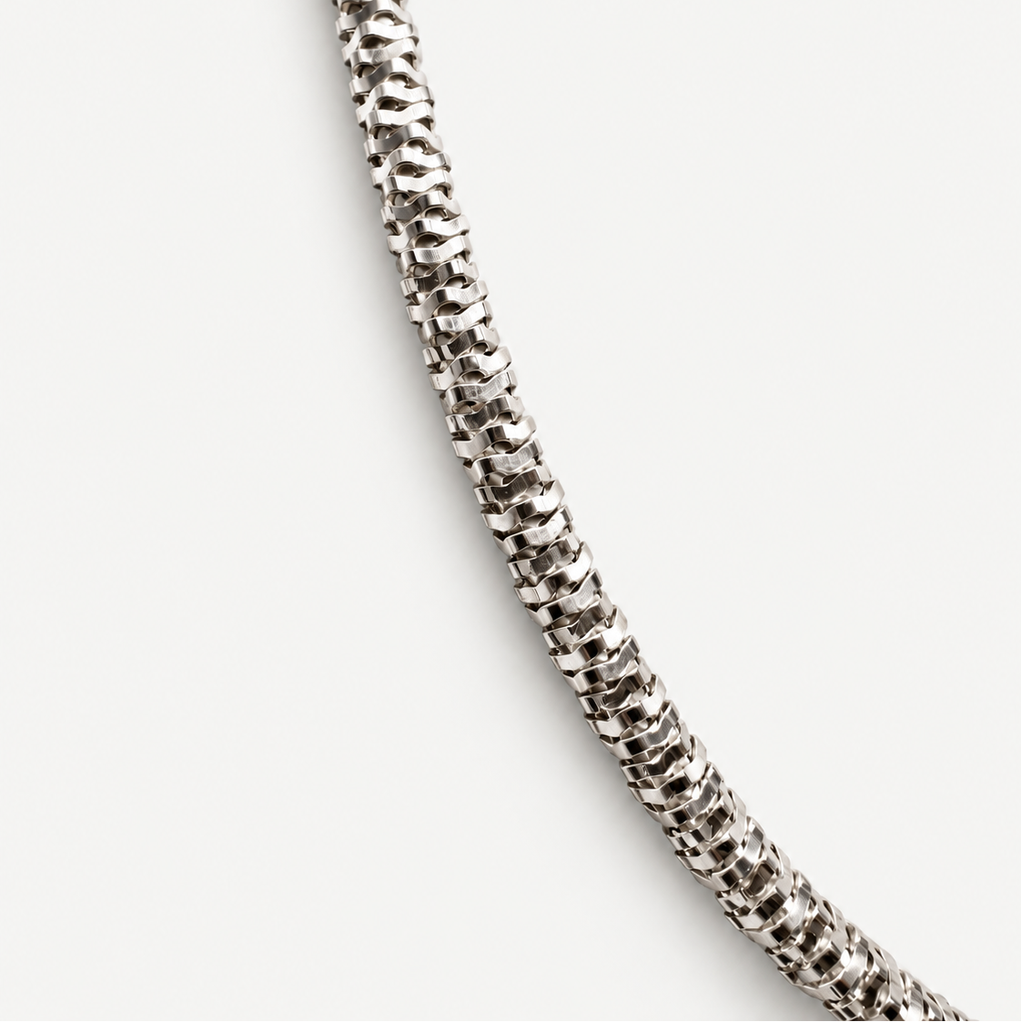 Close-up detail of the Jenga Choker Necklace