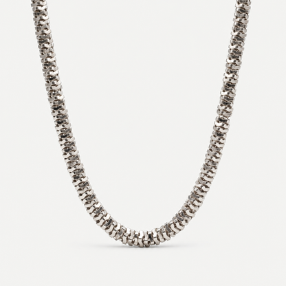 Jenga Choker Necklace in Sterling Silver .925