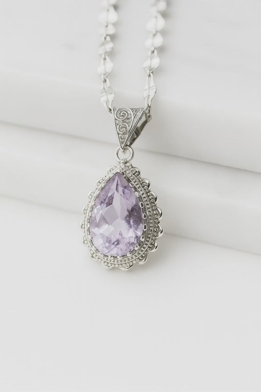 Teardrop Amethyst Pendant