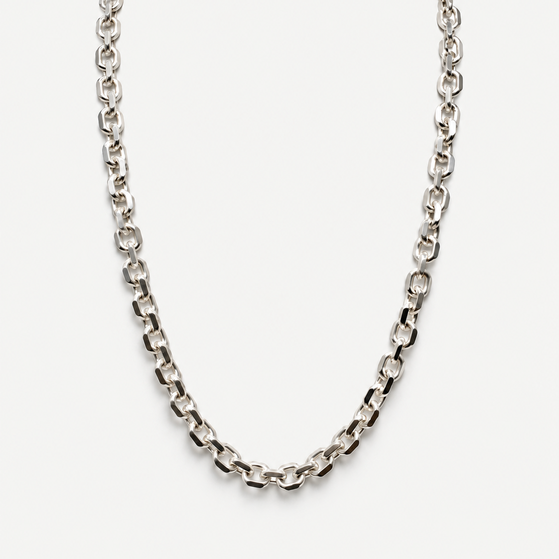 Rolo Cable Necklace in Sterling Silver .925