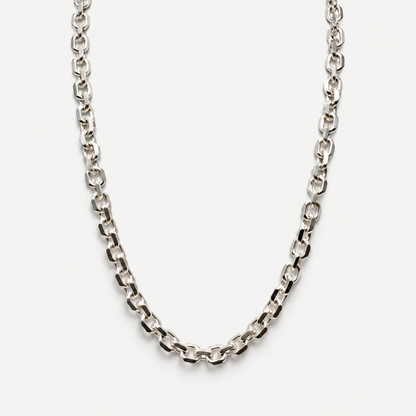 Rolo Cable Necklace in Sterling Silver .925