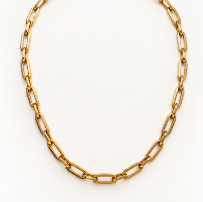 Signature Paper Clip Necklace in 14k gold