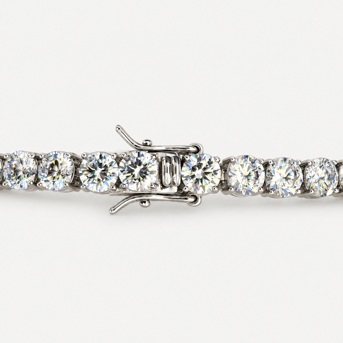 Signature Tennis Bracelet in sterling silver with 3.5 mm cubic zirconia