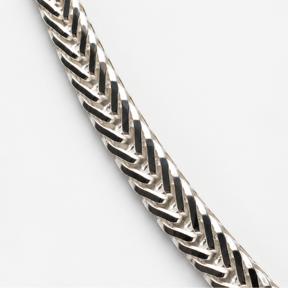 Close-up detail of the Square Foxtail Necklace
