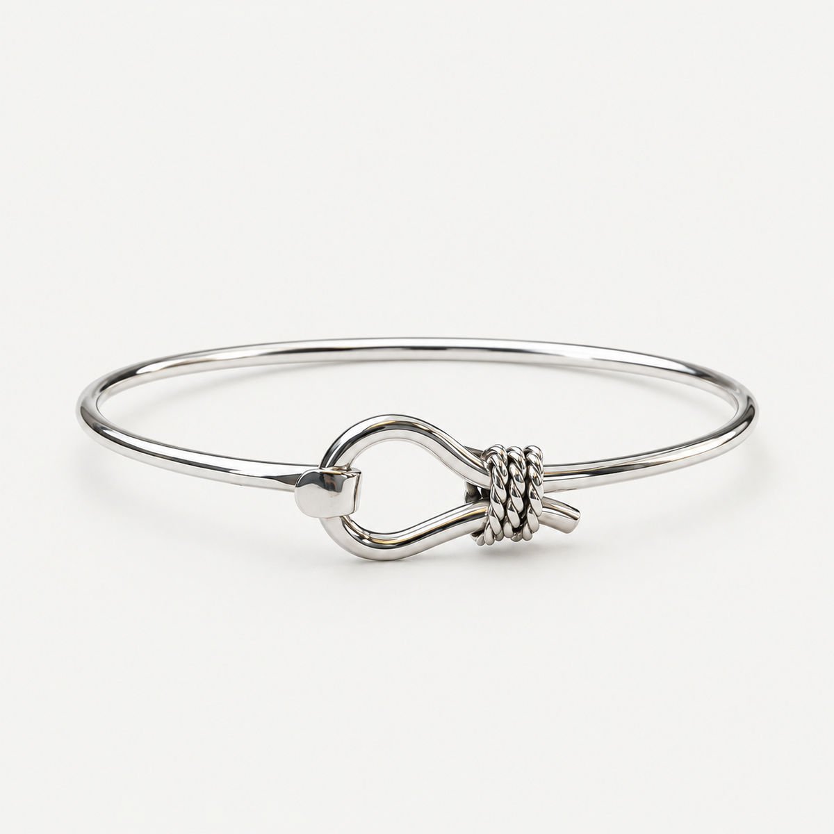 Hook Bangle Bracelet clasp front view