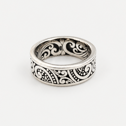 Ornamental Scrollwork Band front angled view