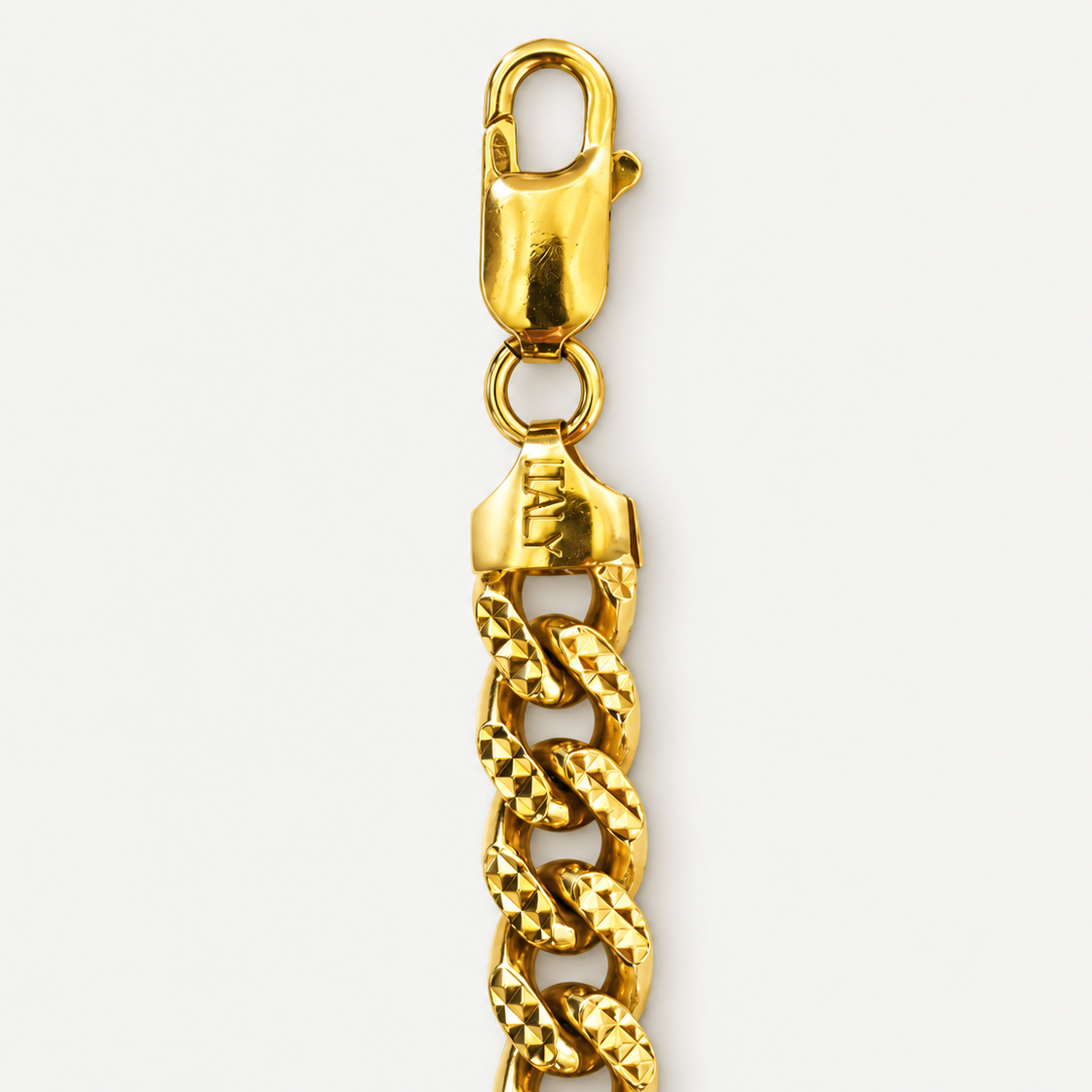 Reversible Cuban Link Bracelet lobster clasp