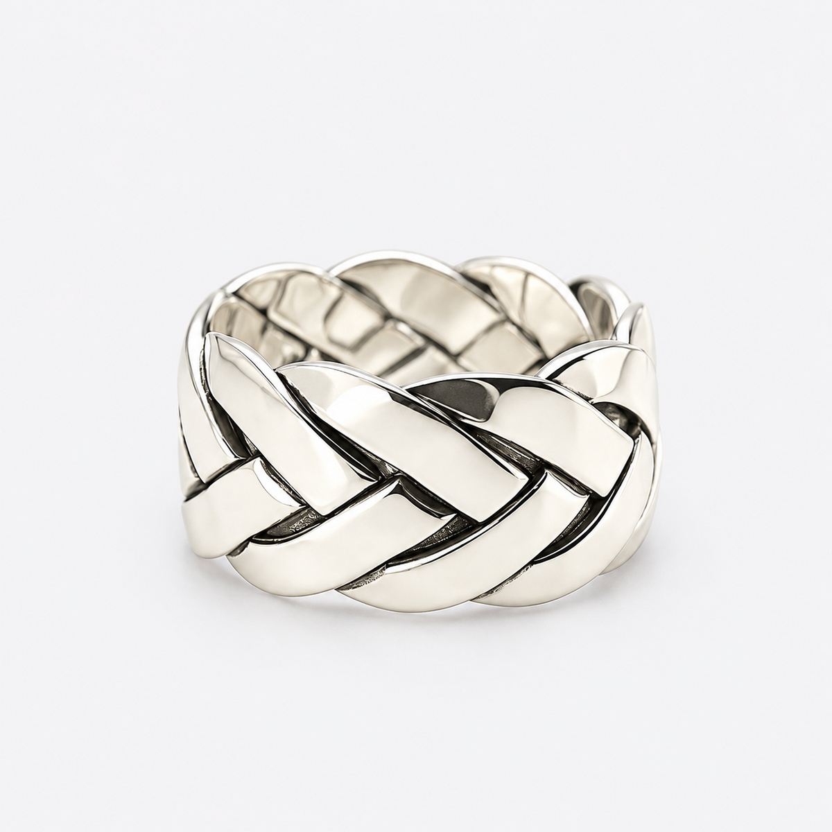 VILOS Sculpted Braided Ring frontal view