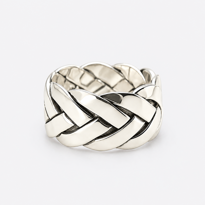VILOS Sculpted Braided Ring frontal view