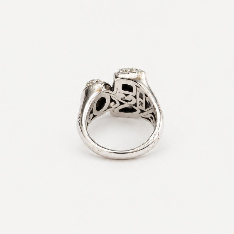 Trio Gemstone Statement Ring interior rear view