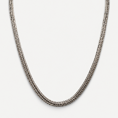 Wheat Necklace in Sterling Silver .925, detail view